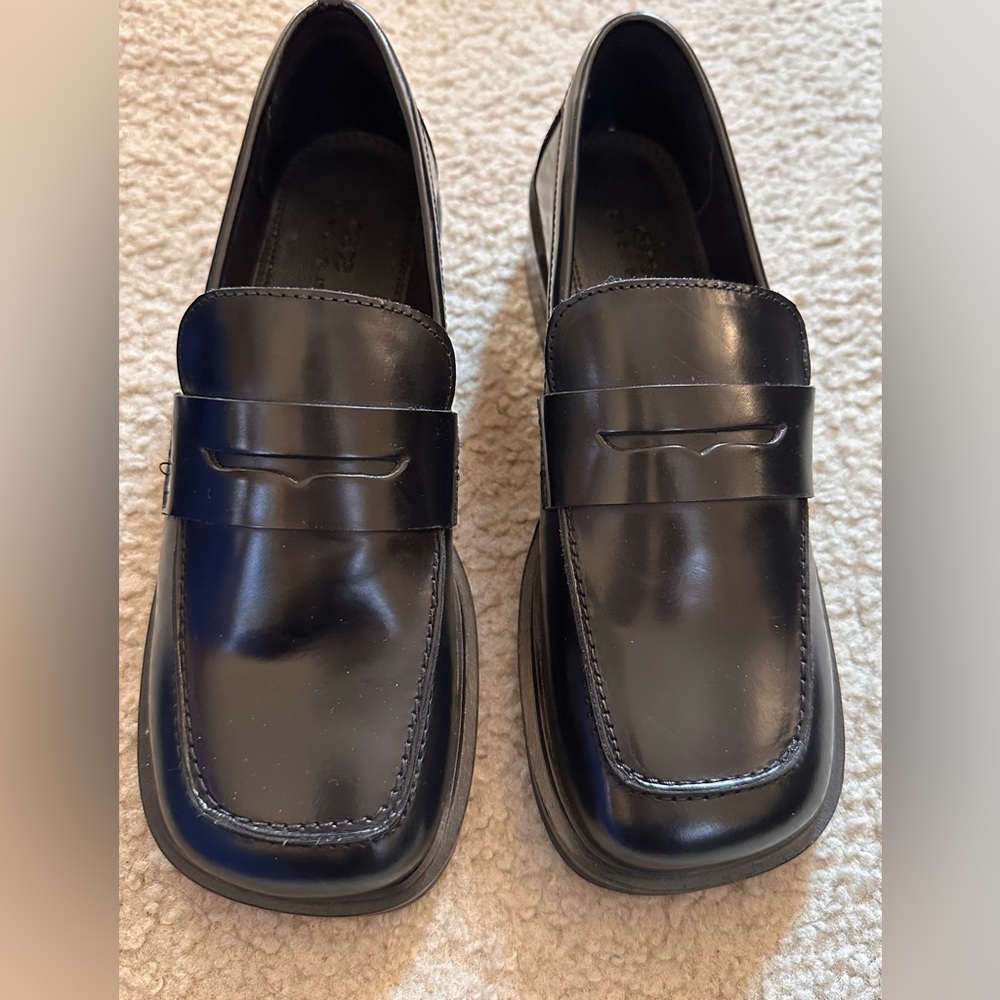 ASOS Black Penny Loafers Women Size 6